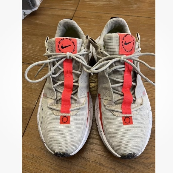 Nike Crater Impact Light Bone Bright Crimson Sneakers Athletic Shoes Size 8,5 - Picture 7 of 15
